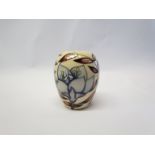 A Moorcroft Jacobs Ladder pattern trial vase dated 9.4.