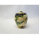 A Moorcroft Paradise Flower ginger jar designed by Emma Bossons, 16cm tall,