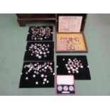 A collection of coins including Victorian silver and Kings of 1936 cased set