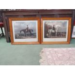 Two prints taken from original paintings by "W. & B.