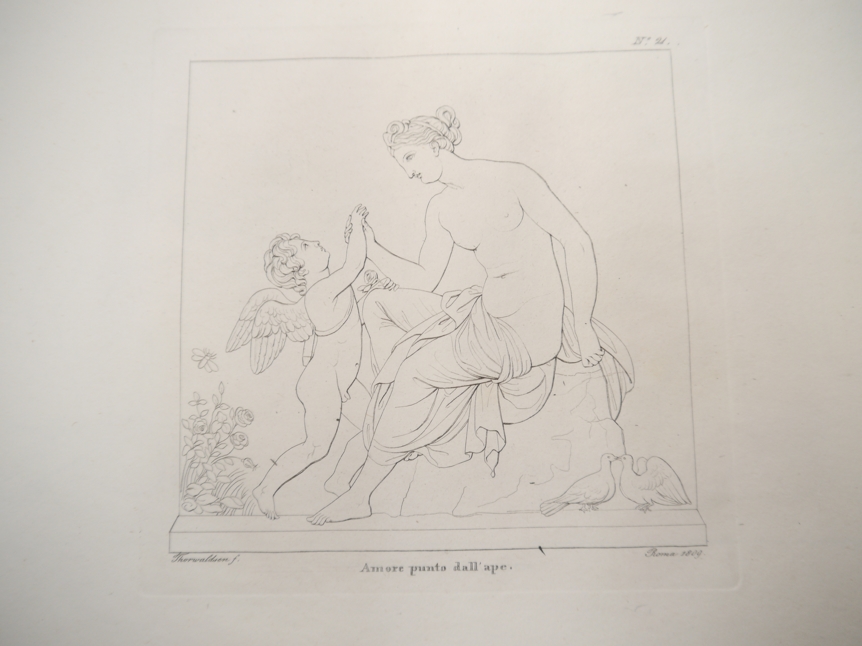 Bertel Thorvaldsen (1770-1844), oblong folio volume of engravings by Danish neo classicist sculptor - Image 4 of 15