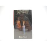 Ellis Peters [Edith Mary Pargeter]: 'One Corpse Too Many', London, Macmillan, 1979, 1st edn, signed