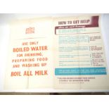 Two posters and over 50 items of ephemera concerning World War II Home Front, civil defence etc,