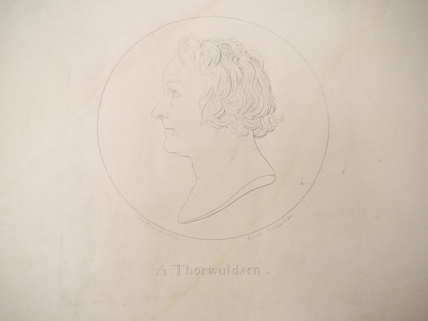 Bertel Thorvaldsen (1770-1844), oblong folio volume of engravings by Danish neo classicist sculptor - Image 6 of 15
