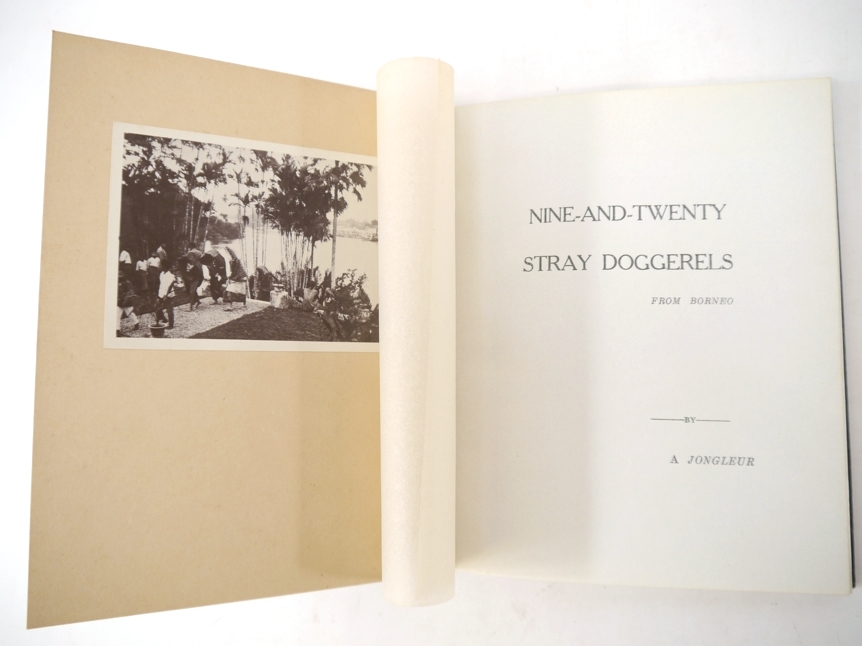 'Nine-and-Twenty Stray Doggerels. From Borneo / by a jongleur.