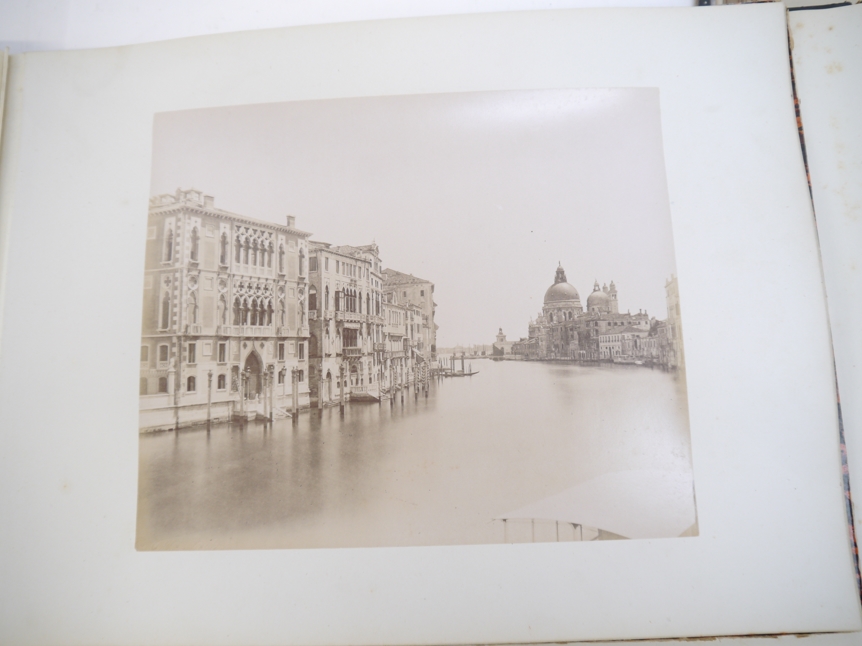 Five circa late 19th Century photograph albums, mainly Italy, Rome, Southern Europe, - Image 4 of 16