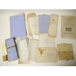 A group of mainly Hereford related 19th & 20th Century vellum and other documents,