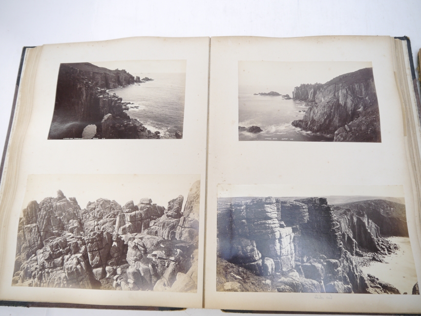 Four large Victorian photograph albums, - Image 14 of 17