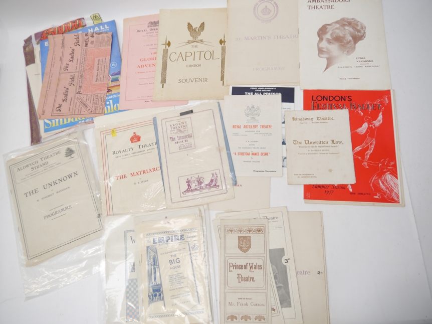 A collection of approximately 300 Edwardian-1950s theatre programmes and souvenir booklets/books, - Image 15 of 17