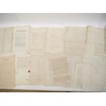 A folder of 17th-19th century documents relating to Methwold Manor, Norfolk, Duchy of Lancaster,