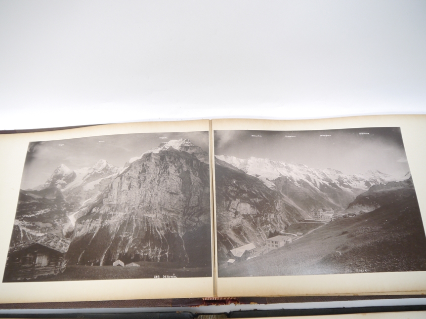 Two late 19th/early 20th Century photograph albums containing 160 mainly large mounted - Image 4 of 8