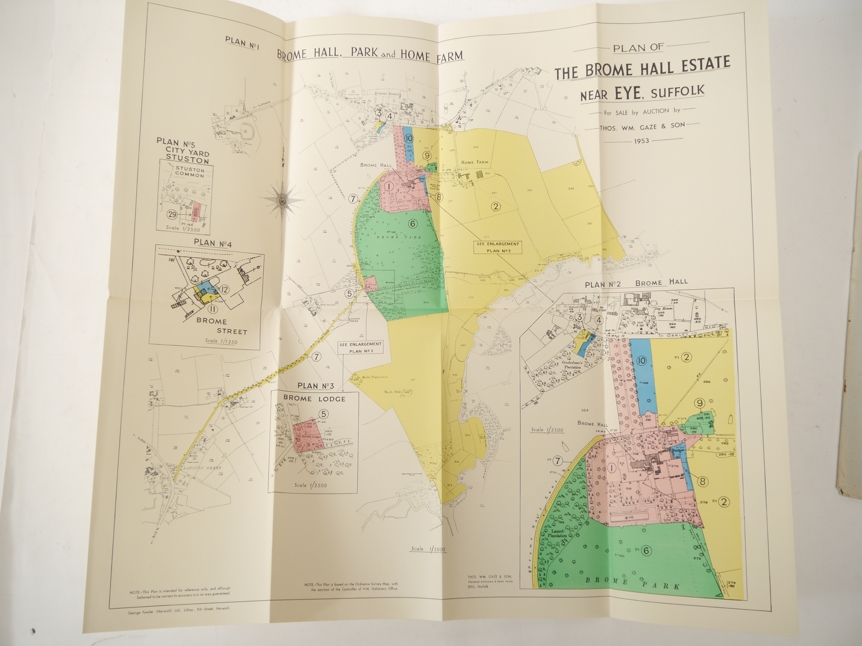 'The Brome Hall Estate, Suffolk', sale catalogue 1953, 406 acres, - Image 3 of 3