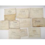 11 late 18th & 19th Century local interest vellum documents, Roydon , Scole, Palgrave & Frenze