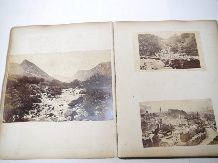 Four large Victorian photograph albums, - Image 15 of 17