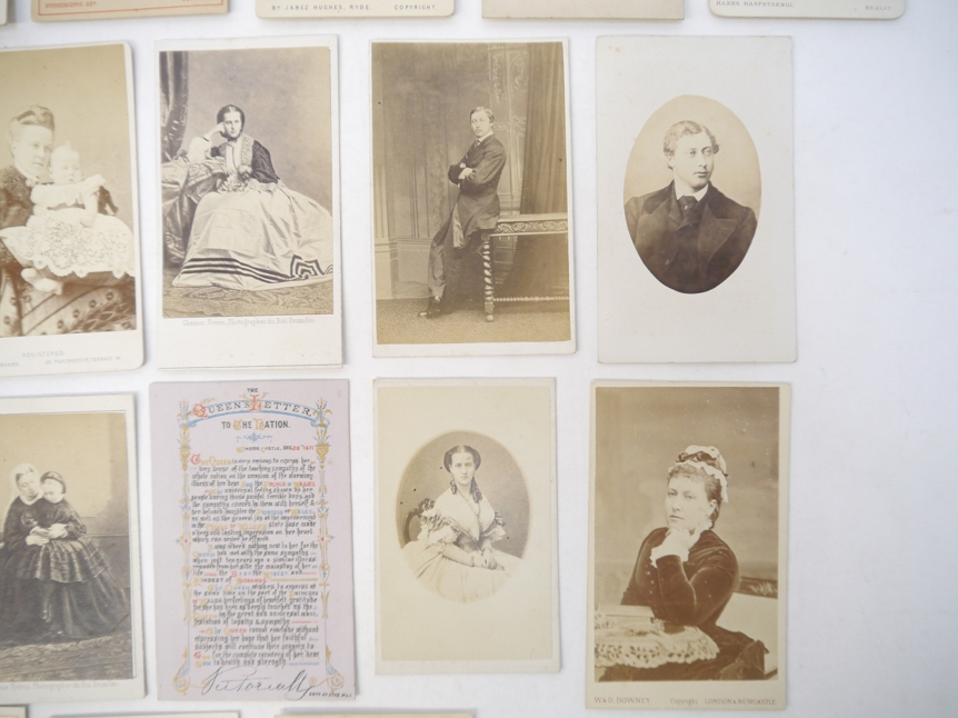 Cartes de Visite, 25 19th Century cartes de visite portraits of notable people of the day, - Image 4 of 6