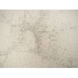 Nine early 20th Century rolled Ordnance Survey large sheet maps, including Diss 1927,