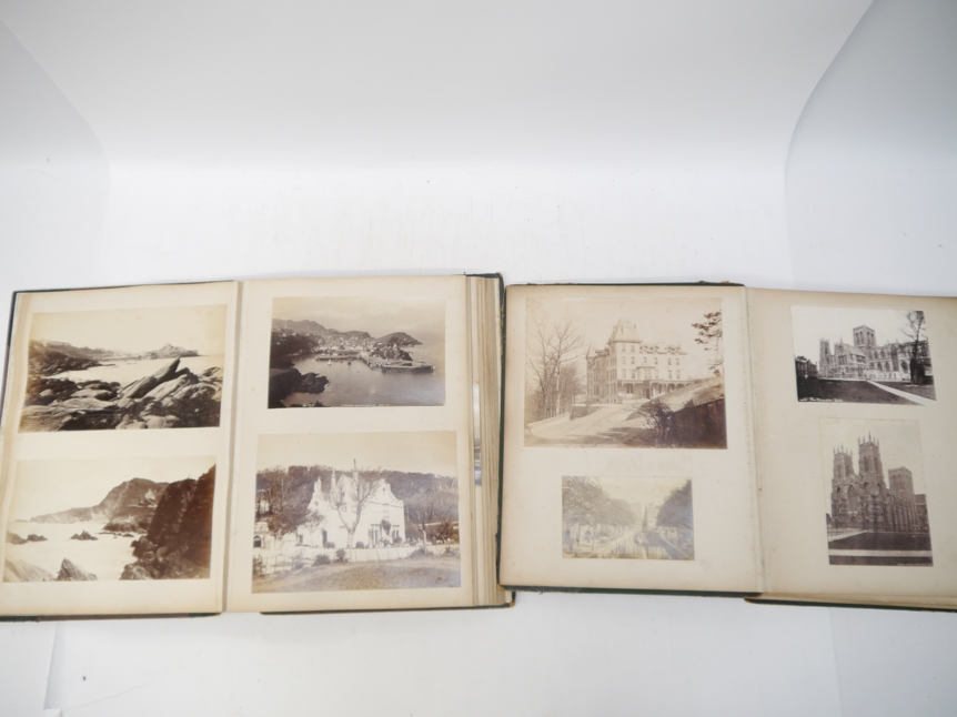 Four large Victorian photograph albums, - Image 11 of 17