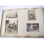 A Victorian photograph album containing approx.