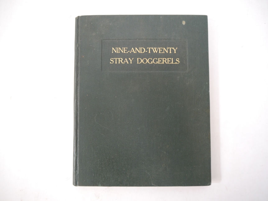 'Nine-and-Twenty Stray Doggerels. From Borneo / by a jongleur. - Image 3 of 3