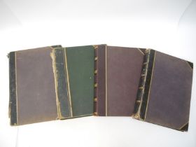 Four large Victorian photograph albums,