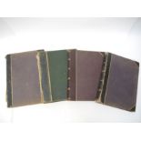 Four large Victorian photograph albums,