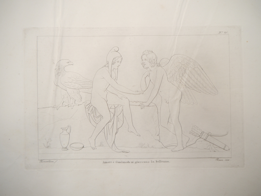 Bertel Thorvaldsen (1770-1844), oblong folio volume of engravings by Danish neo classicist sculptor - Image 3 of 15