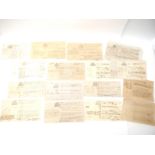 Approx. 59 19th Century Bills of Lading to & from Mauritius