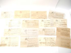 Approx. 59 19th Century Bills of Lading to & from Mauritius