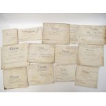 Twelve Suffolk & Norfolk interest vellum documents 1778-1901, mainly probates/wills,