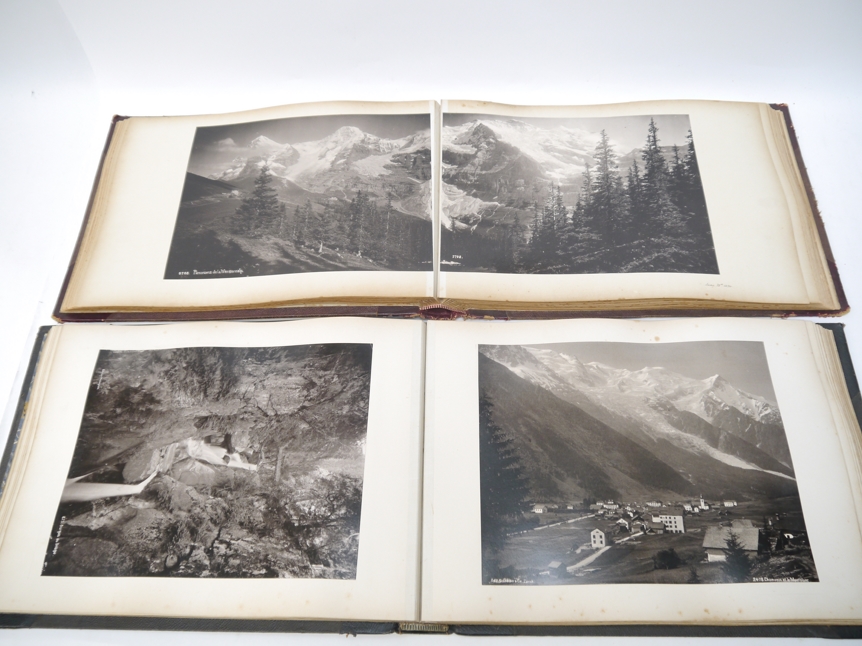 Two late 19th/early 20th Century photograph albums containing 160 mainly large mounted - Image 3 of 8