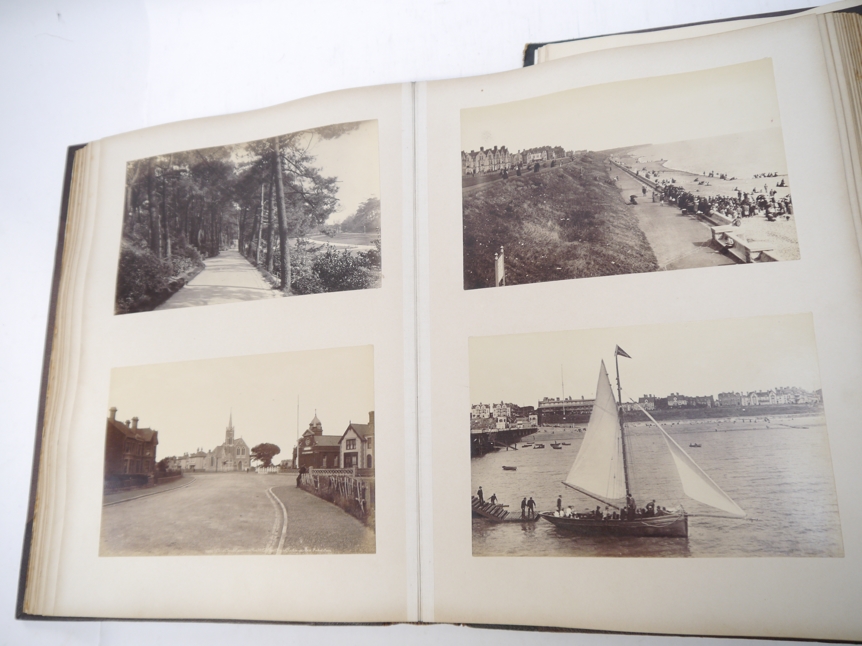 Four large Victorian photograph albums, - Image 4 of 17