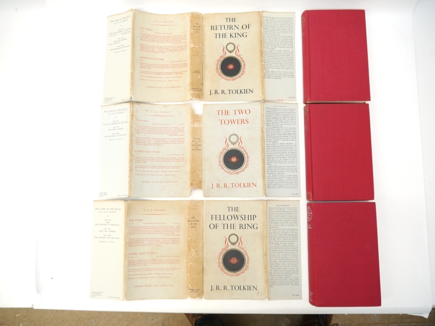 J.R.R. Tolkien: 'The Lord of the Rings', 1955, 4th impr., 1955, 2nd impr, 1955, 2nd impr, 3 vols - Image 10 of 14