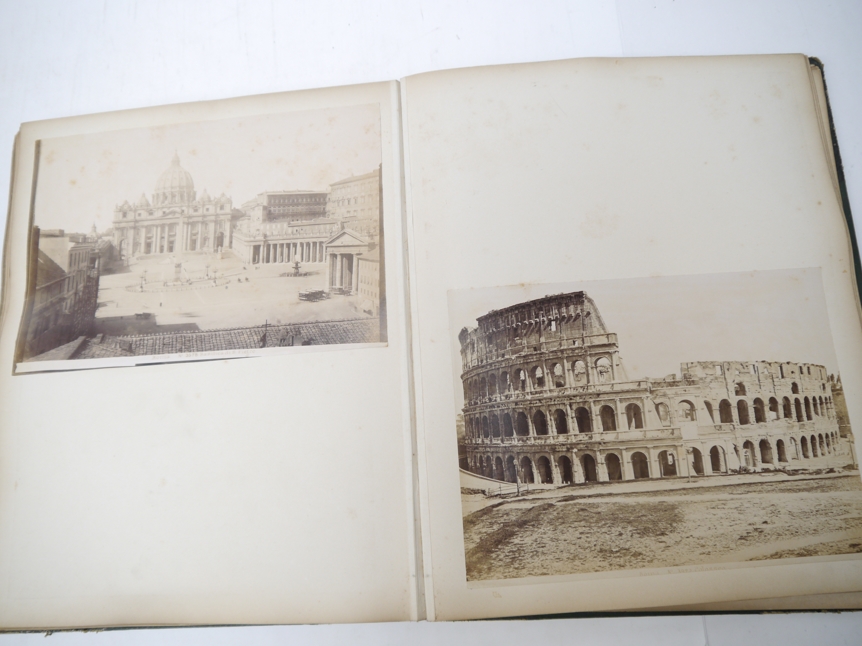 Four large Victorian photograph albums, - Image 16 of 17