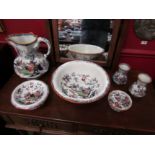 A Mason's Ironstone wash set comprising of; jug, bowl,