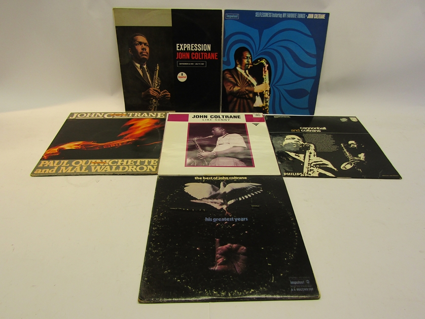 JOHN COLTRANE: Six LP's to include 'Expression' SIPL 502, 'Like Sonny' ROU 1012,