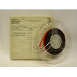 CREATION RECORDS: A 7" reel to reel master tape;