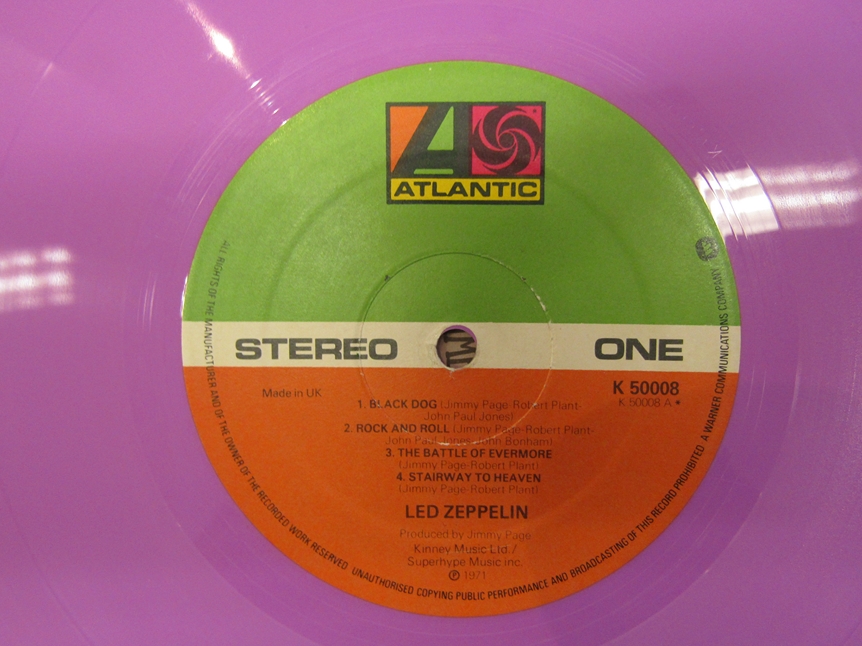 LED ZEPPELIN: Four LP's to include 'Led Zeppelin' plum Atlantic labels 58871, - Image 4 of 5