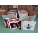 Two boxes of assorted 1980's singles including Dexy's Midnight Runners, Duran Duran, Wham, UB40,