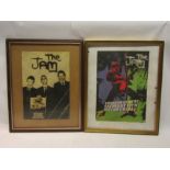 THE JAM: Two framed reproduction posters to include Brighton Centre,