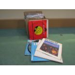 A box of assorted 7" singles including promos and picture discs (approx.