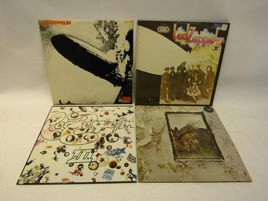 LED ZEPPELIN: Four LP's to include 'Led Zeppelin' plum Atlantic labels 58871,