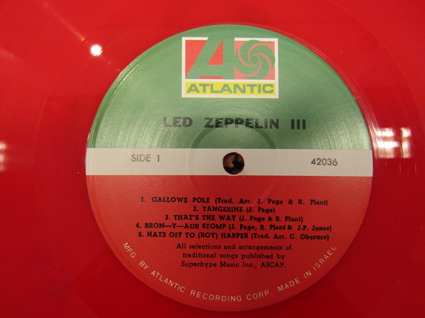 LED ZEPPELIN: Four LP's to include 'Led Zeppelin' plum Atlantic labels 58871, - Image 5 of 5