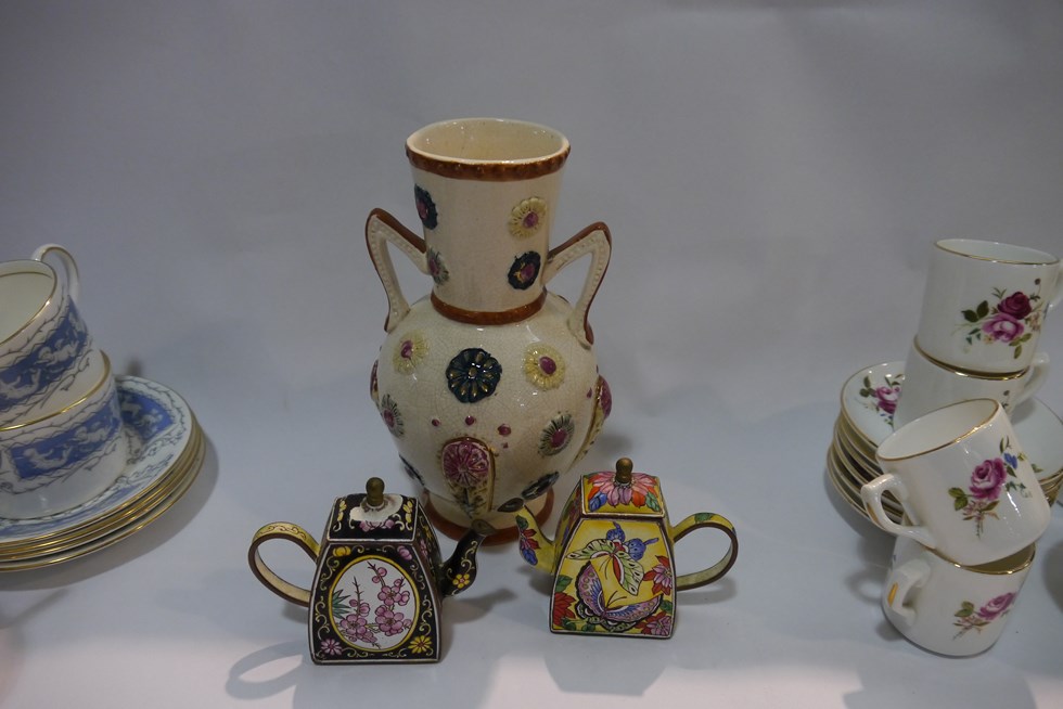 Coalport "Revelry" part coffee wares, one a/f, Deubro coffee wares, coffee cans, - Image 3 of 4