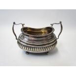 A Georgian silver twin handled sugar bowl, London 1814,