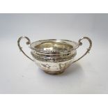 A Goldsmiths & Silversmiths Company silver twin handled sugar bowl, London 1908,