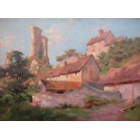 GEORGES. P.L. SERRIER (French 1852-1949): An oil on canvas, "Beaulieu, Dordogne".
