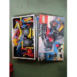 A Lego Technic 8860 box with mixed loose contents