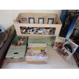 A collection of boxed and loose horse riding and show jumping toys including Schleich