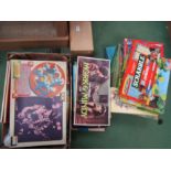 A collection of vintage board games including Top Of The Pops, Mork & Mindy,