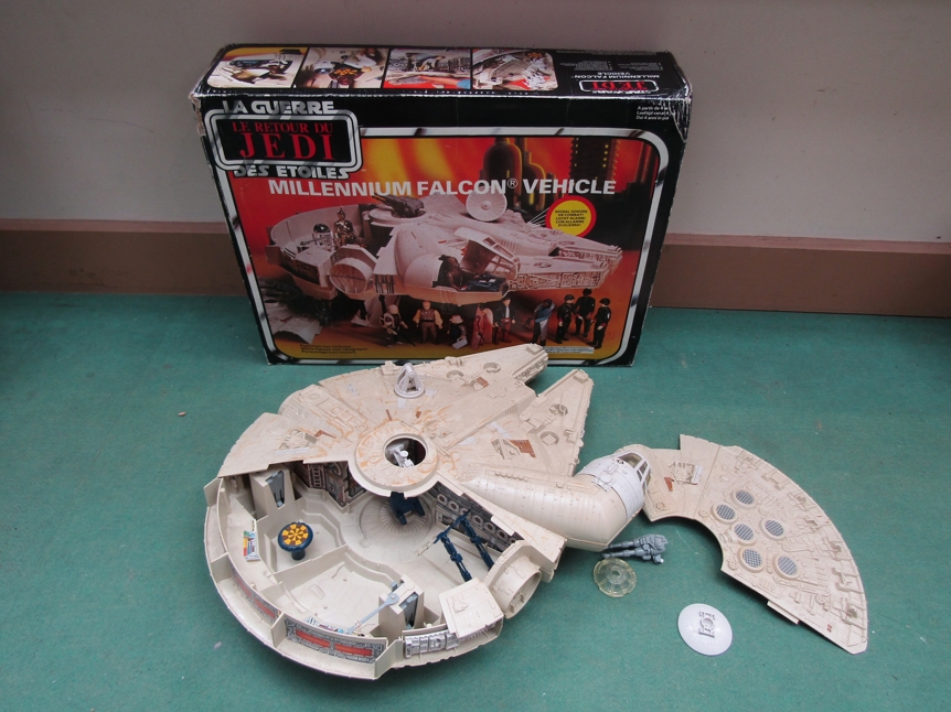 A boxed Star Wars Return Of The Jedi Millenium Falcon Vehicle (a/f)